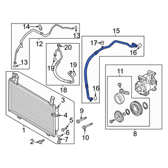 Mazda OE - A/C Refrigerant Suction Hose
