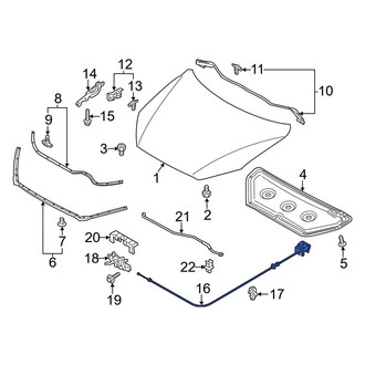 Mazda OE - Front Hood Release Cable