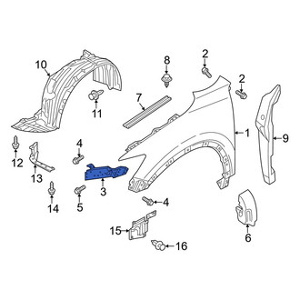 Mazda OE - Left Fender Bracket