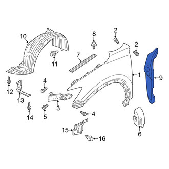 Mazda OE - Left Fender Seal