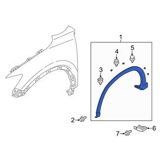 Mazda OE - Front Left Wheel Arch Molding