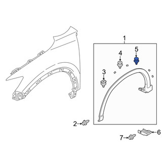 Mazda OE - Wheel Arch Molding Clip