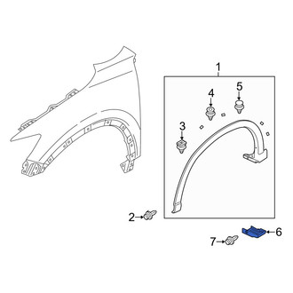 Mazda OE - Left Fender Molding