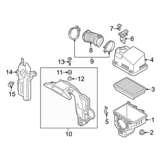 Mazda OE - Engine / Transaxle - Air Intake (2.0L)