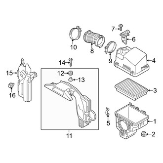 Mazda OE - Engine / Transaxle - Air Intake (2.5L)