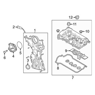 Mazda OE - Engine / Transaxle - Valve & Timing Covers (2.0L)
