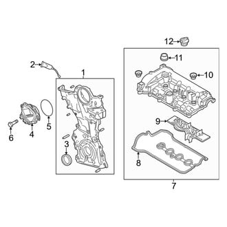 Mazda OE - Engine / Transaxle - Valve & Timing Covers (2.5L)
