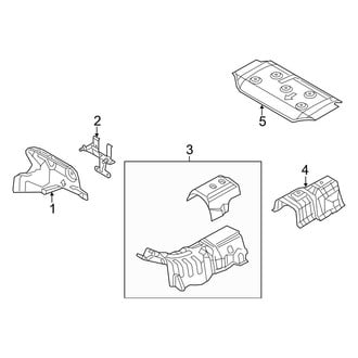 Mazda OE - Exhaust System - Heat Shields (2.5L)