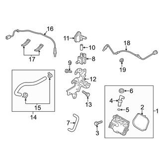 Mazda OE - Emission System - Emission Components (Engine Compartment), (2.0L)