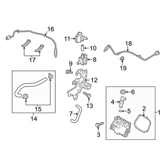Mazda OE - Emission System - Emission Components (Engine Compartment), (2.5L)