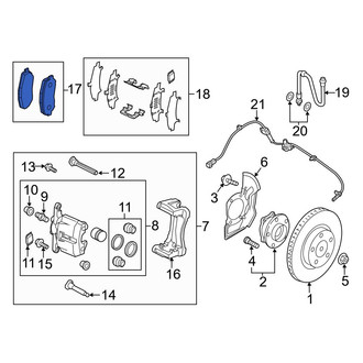 Mazda OE - Front Disc Brake Pad Set