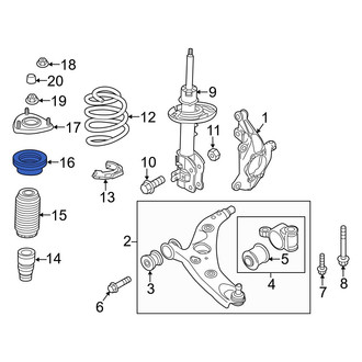 Mazda OE - Front Suspension Strut Bearing