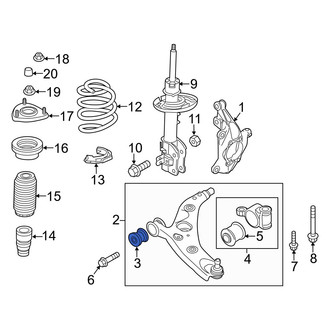 Mazda OE - Rear Lower Forward Outer Suspension Control Arm Bushing