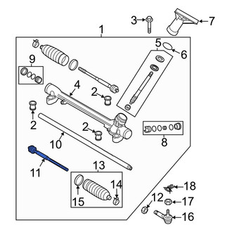 Mazda OE - Outer Steering Tie Rod End