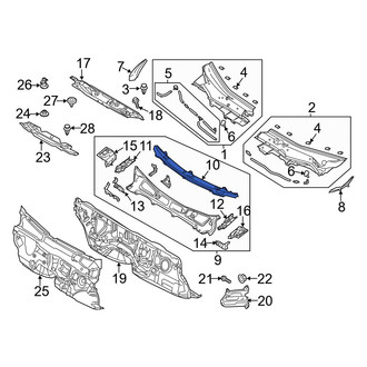Mazda OE - Upper Cowl Panel