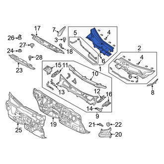Mazda OE - Right Cowl Cover