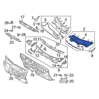 Mazda OE - Left Cowl Cover