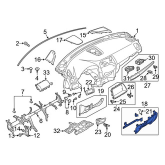 Mazda OE - Right Instrument Panel Trim Panel