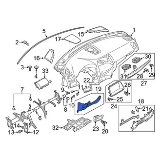 Mazda OE - Left Instrument Panel Trim Panel