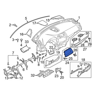 Mazda OE - Radio Bezel