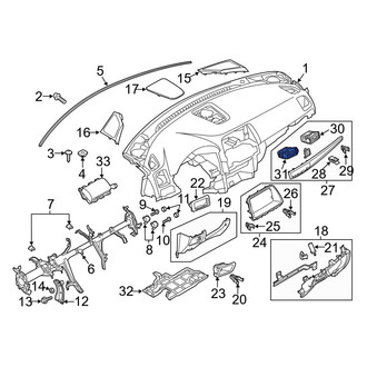 Mazda OE - Left Dashboard Air Vent