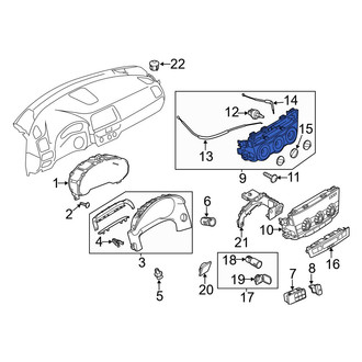 Mazda OE - HVAC Temperature Control Panel