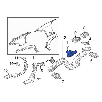 Mazda OE - Upper Instrument Panel Air Duct
