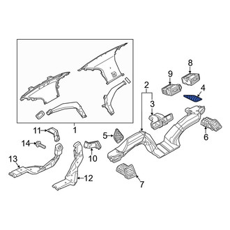 Mazda OE - Right Upper Dashboard Air Vent