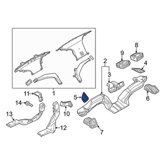Mazda OE - Left Upper Dashboard Air Vent