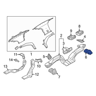Mazda OE - Right Lower Dashboard Air Vent