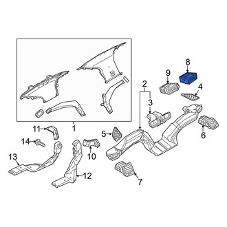 Mazda OE - Right Lower Dashboard Air Vent