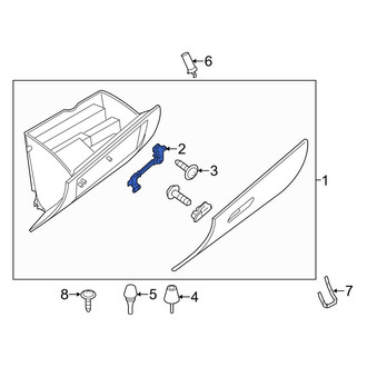 Mazda OE - Front Glove Box Latch