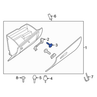 Mazda OE - Dashboard Air Vent Screw
