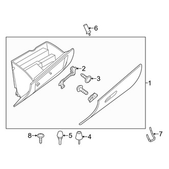 Mazda OE - Instrument Panel - Glove Box