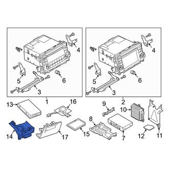 Mazda OE - GPS Navigation Control Module Bracket