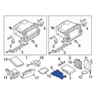 Mazda OE - Right Radio Bracket