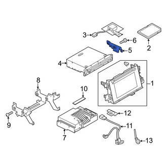Mazda OE - Left CD Player Bracket