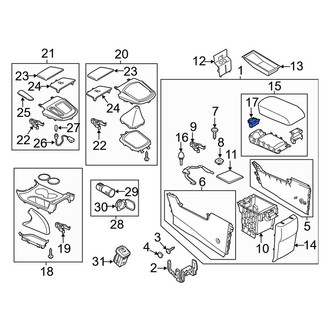 Mazda OE - Center Console Latch