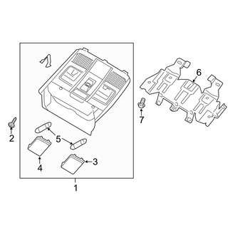Mazda OE - Overhead Console (With Sunroof)