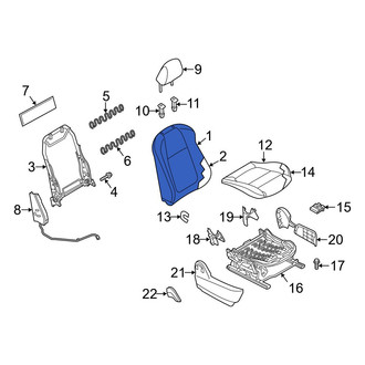 Mazda OE - Front Right Seat Back Cushion Cover