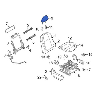 Mazda OE - Front Left Headrest