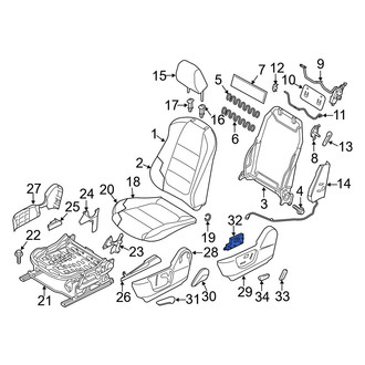Mazda OE - Front Left Power Seat Switch