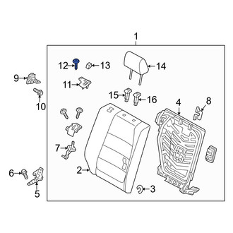 Mazda OE - Left Seat Latch Cover Screw