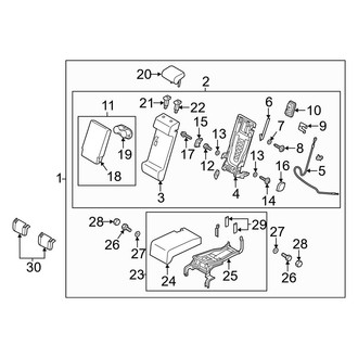 Mazda OE - Rear Center Seat