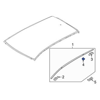 Mazda OE - Center Roof Molding Cap