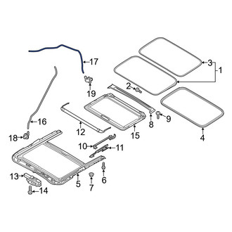 Mazda OE - Rear Sunroof Drain Hose