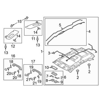 Mazda OE - Roof - Interior Trim (With Sunroof)
