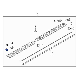 Mazda OE - Rocker Panel Molding Clip