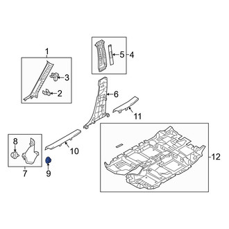 Mazda OE - Bumper Splash Shield Nut