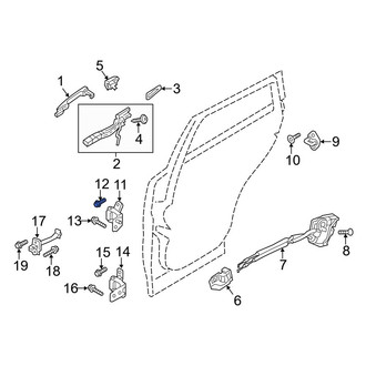Mazda OE - Front Lower Outer Door Hinge Bolt